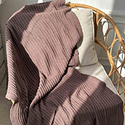 Плед в'язаний Cotton Прованс шоколадний