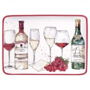 Блюдо прямокутне 41х30 см Свято молодого вина Certified International 28133