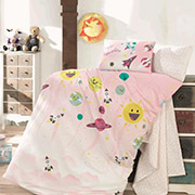 Постільна білизна в дитяче ліжечко Space Pembe ранфорс Altinbasak