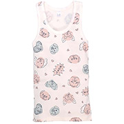 Майка для дівчинки 2505228мрш рибана Татошка молочний з принтом