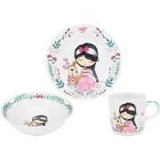 Набір посуду дитячий столовий 3 предмети Fairy Limited Edition C679