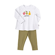 Костюм для дівчинки Бембі КС 673 білий з хакі