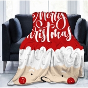 Плед покривало флісовий Sherpa Homytex бежево-червоний