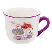 Бульйонниця керамічна 480 мл Лаванда Lefard 858-0095