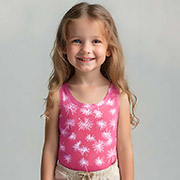 Майка для дівчинки 2505228лст рибана Татошка рожевий з принтом