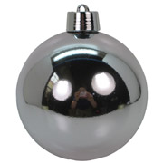 Куля новорічна 20 см Yes! Fun 974918 срібло глянець