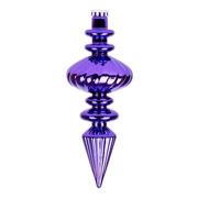 Іграшка новорічна Бурулька 30 см Novogod'ko 974099 фіолетова глянець