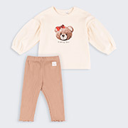 Костюм для дівчинки КС825 інтерлок Бембі 2G0-молочний-бежевий