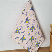 Рушник кухонний вафельний Ластівки Прованс