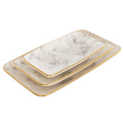 Набір блюд керамічних 3 шт Marble Alba Ceramics 769-027