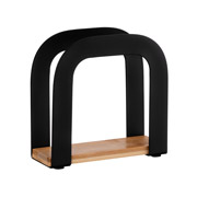 Серветниця 12х4.5х12 см Midori Ardesto AR0911BB чорна