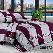 Комплект постільної білизни Selena Kiss Смужка 200478