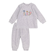 Костюм для дівчинки КС785 велюр Бембі XMA-сірий-меланж