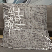 Наволочка декоративна біфлекс Homytex сіра класика