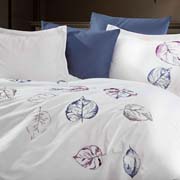 Постільна білизна з сатину з вишивкою Cinar Dantela Vita