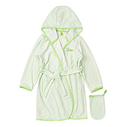 Комплект махровий КП256 халат і рукавичка для купання Бембі 600-салатовий