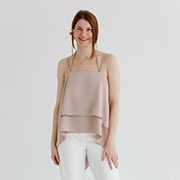 Топ Fashion Art Knit тауп