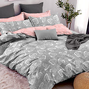 Постільна білизна 102156 Закоханість-2 бязь-люкс Selena простирадло на гумці