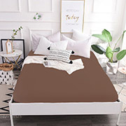 Простирадло на гумці 19-1230 Friar Brown Mikrosatin Premium MirSon