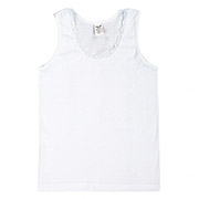 Майка біла для дівчаток Бембі МК6 рібана