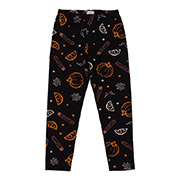 Легінси ШР521 трикотаж Бембі YD1-чорно-помаранчевий