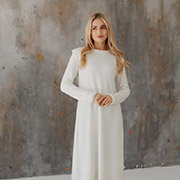 Сукня в'язана Ніколь міді Art Knit молочний