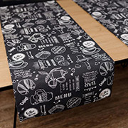 Доріжка бавовняна Breakfast black Прованс