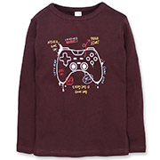 Лонгслів для хлопчика 0706365джу інтерлок Татошка коричневий