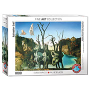 Пазл Лебеді, які відображаються у слонах Сальвадор Далі 1000 елементів Eurographics 6000-0846