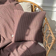 Наволочка вязаная декоративная Cotton Прованс шоколад