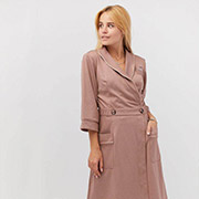 Халат трикотажний Прованс блідо-рожевий