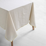 Скатерть хлопковая Toursa Lotus Home желтый