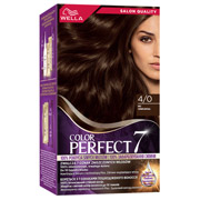 Стойкая краска для волос Wella Color Perfect 7 4/0 Темный шоколад 4064666598291