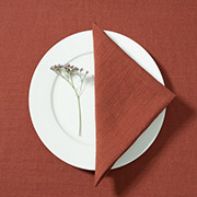 Серветка лляна Linen Style SoundSleep цегляна