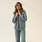 Жіночий костюм 24018 кофта і штани German Volf м'ята