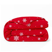 Підковдра дитяча Snowflakes Cranberry фланель Cosas