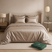 Комплект постільної білизни Aura ліоцелл Pagoti капучино