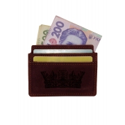 Кардхолдер-визитница BermuD Король М02 B 25-18Br-02-11 бордовая