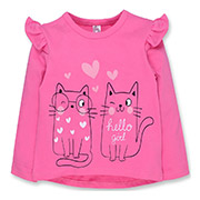 Лонгслів для дівчинки 0706381кож інтерлок Татошка рожевий