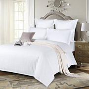 Постільна білизна SW01 страйп-сатин Love You білий