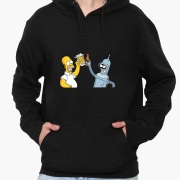 Худи мужской Futurama and The Simpsons MobiPrint 9225-2037 черный