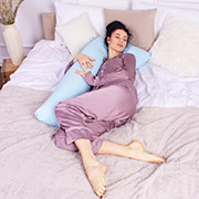 Подушка для вагітних та відпочинку Г-подібна 8415 Ranforce Elite 14-4121 Blanco MirSon