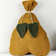 Декоративна подушка-груша 40 см Прованс охра