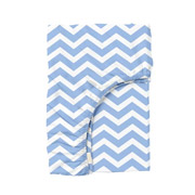 Детская простынь на резинке Cosas зигзаг голубой 1