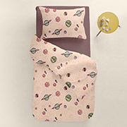 Постільна білизна в дитяче ліжечко Space CS21 ранфорс Cosas