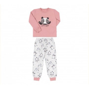 Піжама з байки для дівчинки Бембі ПЖ55 3X9-рожева з сірим