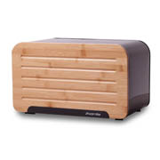 Хлібниця з нержавіючої сталі з бамбуковою кришкою 35х20х21,5см Kamille 1107