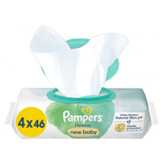 Серветки дитячі вологі 4х46 шт Harmonie New baby Pampers 8006540815762