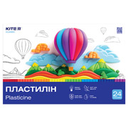 Пластилін восковий 24 кольори 480 г Classic Kite K-089