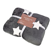 Флісовий плед Зірки на сірому Home Line